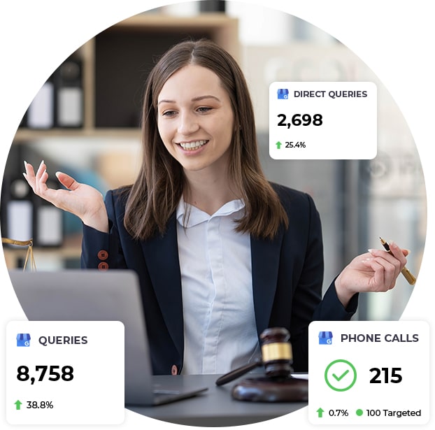 law firm seo strategy planning illustration