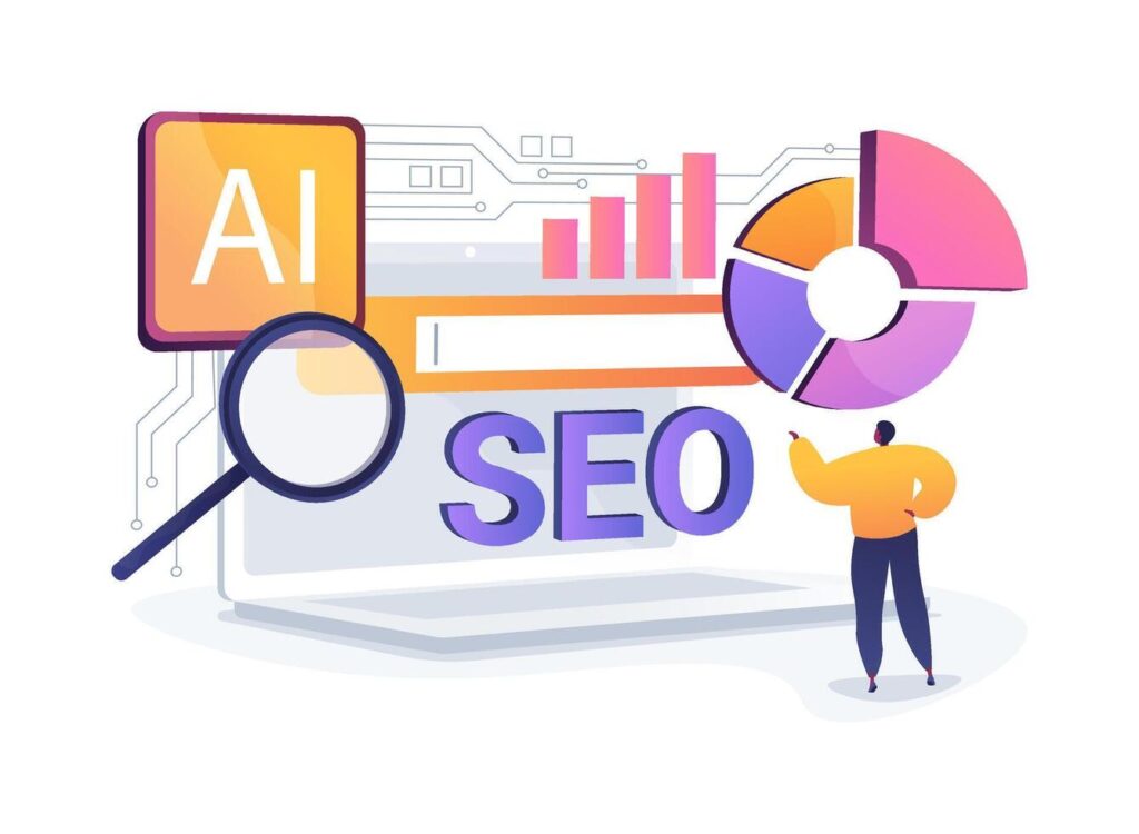 over optimization in seo concept illustration