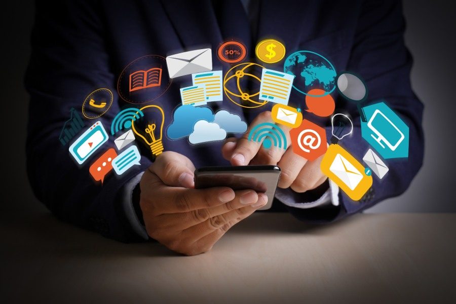 social media campaign strategy planning on laptop